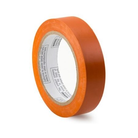 Accuform Pipe Marking Tape, SelfAdhesive, Orange, 1 in Width, 108 ft Length, 6 mil Thickness, Vinyl PTM613OR